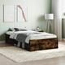 vidaXL Cadre de lit sans matelas chêne fumé 90x190 cm - 90 x 190 cm