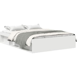 Cadre de lit sans matelas blanc 120x200 cm