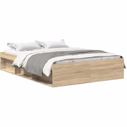 Description générale Prenez la voie moderne vers votre chambre à coucher avec ce cadre de lit qui allie praticité et esthétiq ...