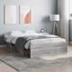 vidaXL Cadre de lit sans matelas sonoma gris 120x200 cm - 120 x 200 cm