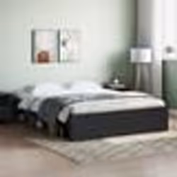 vidaXL Cadre de lit sans matelas noir 140x200 cm - 140 x 200 cm