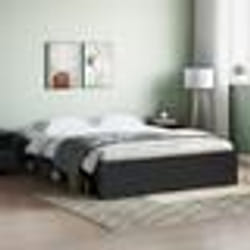 vidaXL Cadre de lit sans matelas noir 140x200 cm - 140 x 200 cm