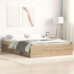 Vidaxl - Cadre de lit chêne sonoma 160x200 cm