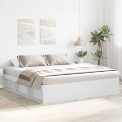Vidaxl - Cadre de lit blanc 180x200 cm super king