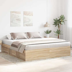 Vidaxl - Cadre de lit chêne Sonoma 180x200 cm super king