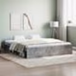 vidaXL Cadre de lit sans matelas gris béton 180x200 cm - 180 x 200 cm