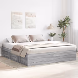 Prenez la voie moderne vers votre chambre à coucher avec ce cadre de lit ! Il sera un supplément pratique et décoratif à votr ...