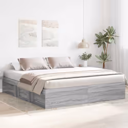 Prenez la voie moderne vers votre chambre à coucher avec ce cadre de lit ! Il sera un supplément pratique et décoratif à votr ...