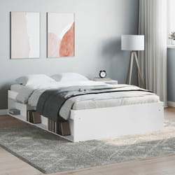 Vidaxl - Cadre de lit sans matelas blanc 120x190 cm