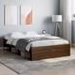 vidaXL Cadre de lit sans matelas chêne marron 120x190 cm - 120 x 190 cm