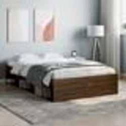 vidaXL Cadre de lit sans matelas chêne marron 120x190 cm - 120 x 190 cm