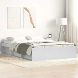 Cadre de lit blanc 140x190 cm - Vidaxl