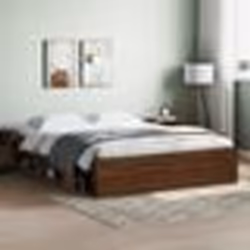 vidaXL Cadre de lit sans matelas chêne marron 140x190 cm - 140 x 190 cm