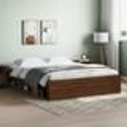 vidaXL Cadre de lit sans matelas chêne marron 140x190 cm - 140 x 190 cm