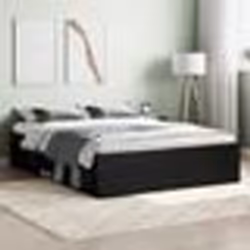 vidaXL Cadre de lit sans matelas noir 135x190 cm - 135 x 190 cm
