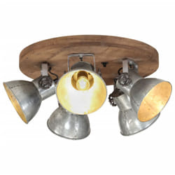 Vidaxl Plafonnier 25 W Argent Vintage 50x50x25 Cm E27