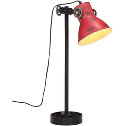 Vidaxl - Lampe de bureau 25 w rouge délavé 15x15x55 cm E27