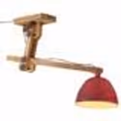 vidaXL Plafonnier 25 W rouge délavé 105x30x65-108cm E27