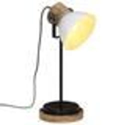 vidaXL Lampe de bureau 25 W blanc 17x17x50 cm E27