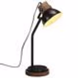 vidaXL Lampe de bureau 25 W noir 18x18x60 cm E27
