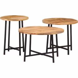 Ces 3 tables basses gigognes sont l'alternative parfaite pour les petits appartements ou tout endroit où l'espace est limité. ...