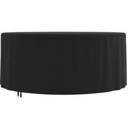 Vidaxl - Housse de salon de jardin rond noir ø 182x71 cm oxford 420D