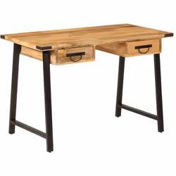 Apportez un air de charme élégant à votre espace de travail ou d'étude avec ce bureau en bois! Matériau durable : le bois de ...