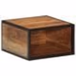 vidaXL Table de chevet murale 35x35x20 cm bois massif d'acacia