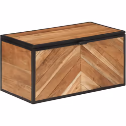 Cette boîte de rangement en bois est une solution de rangement idéale et un excellent supplément décoratif à votre espace de  ...