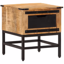 D'un design élégant, cette table de chevet s'intègre facilement dans votre chambre ou votre salon et ajoute un charme intempo ...