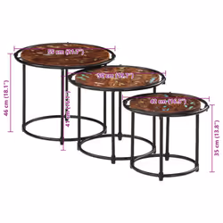 VidaXL 358932 Table à café, latérale et de salon - Vue supplémentaire 8