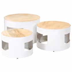 VidaXL 358934, Blanc, 530 x 530 x 340 mm, 470 x 300 x 300 mm, 400 x 400 x 270 mm, 1 pièce(s)