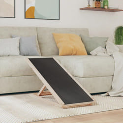 Vidaxl - Rampe pour chiens gris 100x40 cm bois de sapin solide