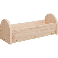 Vidaxl - Mangeoire à foin pour lapins 28x10x10 cm bois massif de sapin