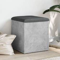 Vidaxl - Banc de rangement gris béton 42x42x45 cm bois d'ingénierie