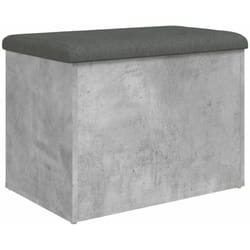Vidaxl - Banc de rangement gris béton 62x42x45 cm bois d'ingénierie