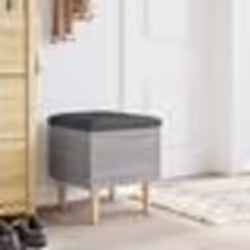vidaXL Banc de rangement sonoma gris 42x42x46 cm bois d'ingénierie