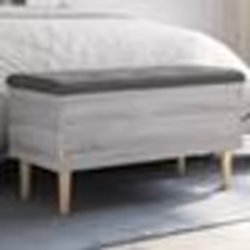 vidaXL Banc de rangement sonoma gris 82x42x46 cm bois d'ingénierie