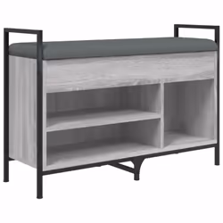 Gardez vos chaussures bien organisées et toujours à portée de main avec ce banc à chaussures ! Construction robuste : le bois ...