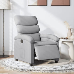Vidaxl - Fauteuil inclinable électrique Gris clair Tissu