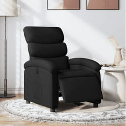 Vidaxl - Fauteuil inclinable électrique Noir Tissu