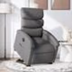 vidaXL Fauteuil inclinable électrique gris foncé tissu