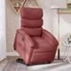 vidaXL Fauteuil inclinable électrique rouge bordeaux tissu