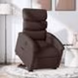 vidaXL Fauteuil inclinable électrique marron foncé tissu