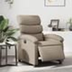 vidaXL Fauteuil inclinable électrique Cappuccino Similicuir