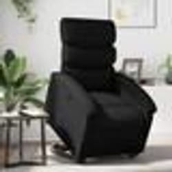 vidaXL Fauteuil inclinable Noir Similicuir