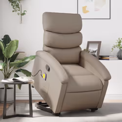 Asseyez-vous et détendez-vous dans ce fauteuil inclinable de massage très confortable ! Fonction de levage électrique : ce fa ...