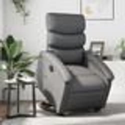 vidaXL Fauteuil inclinable électrique gris similicuir