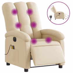 VidaXL 3204089, Tissu, Crème, mousse, 110 kg, 700 mm, 930 mm