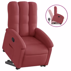 VidaXL 3204095, Tissu, Rouge, mousse, 110 kg, 700 mm, 930 mm
